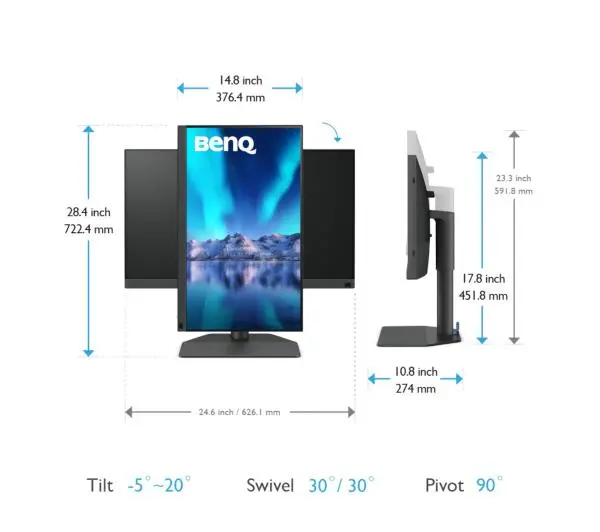 BenQ SW272U do fotografii 27" 4K IPS 60Hz 5ms AdobeRGB 90W USB-C - Kup na Raty - RRSO 0%
