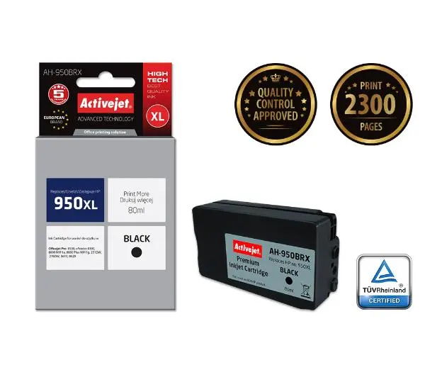 ActiveJet AH-950BRX (zamiennik CN045AE nr 950XL) Czarny 80 ml