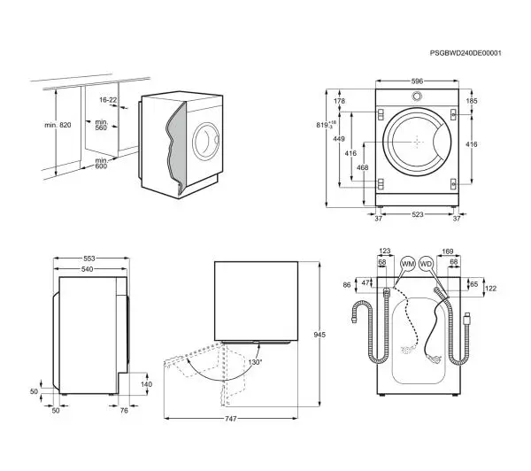 Electrolux 700 DualCare EW7WN368SPI 54cm 8kg/4kg - Kup na Raty - RRSO 0%