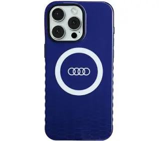 AUDI IML Big Logo MagSafe Case AU-IMLMIP15PM-Q5/D2-BE do iPhone 15 Pro Max Niebieski