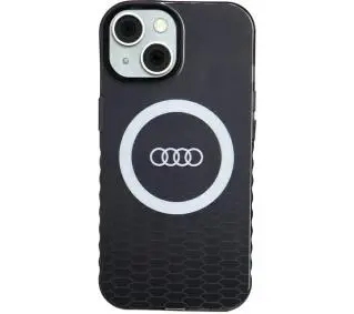 AUDI IML Big Logo MagSafe Case AU-IMLMIP15-Q5/D2-BK do iPhone 15 Czarny