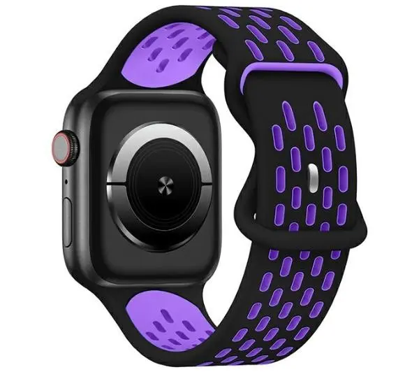 Beline do Watch New Sport Silicone 42/44/45/49mm Czarno-fioletowy