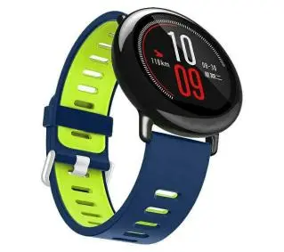 Beline do Watch 22mm Double Color Silicone uniwersalny Niebiesko-zielony