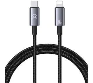 USAMS USB-C do Lightning 30W 1,2m Fast Charging Stalowy