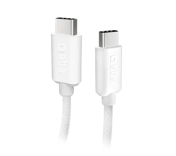 SBS USB-C do USB-C 60W 1,5m Szary