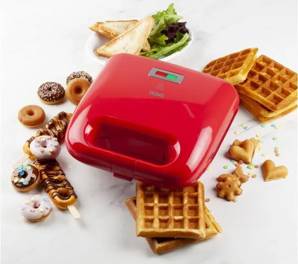 Domo DO9242W Trójkąty Gofry Donaty Ciastka Gofry na patyku 750W