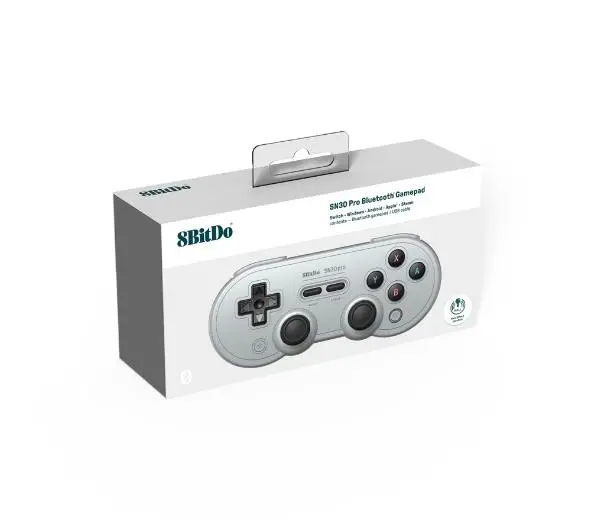 8BitDo SN30 Pro Bluetooth Hall Effect do PC, Nintendo Switch, Android, iOS Bezprzewodowy Gray