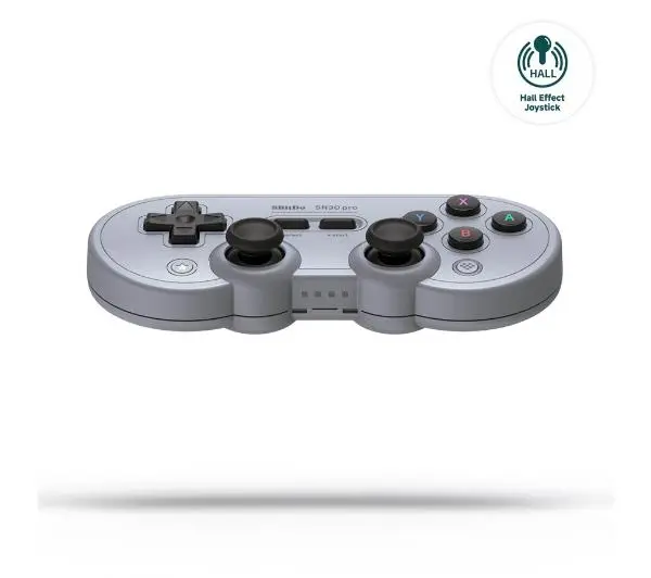 8BitDo SN30 Pro Bluetooth Hall Effect do PC, Nintendo Switch, Android, iOS Bezprzewodowy Gray