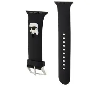 Karl Lagerfeld do Watch 42/44/45/49mm strap 3D Rubber Karl Head Czarny