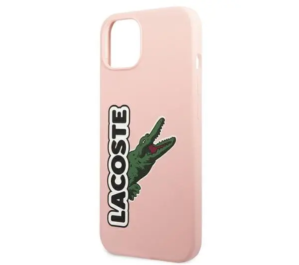 Lacoste Silicone Head Crocodile do iPhone 13 Różowy