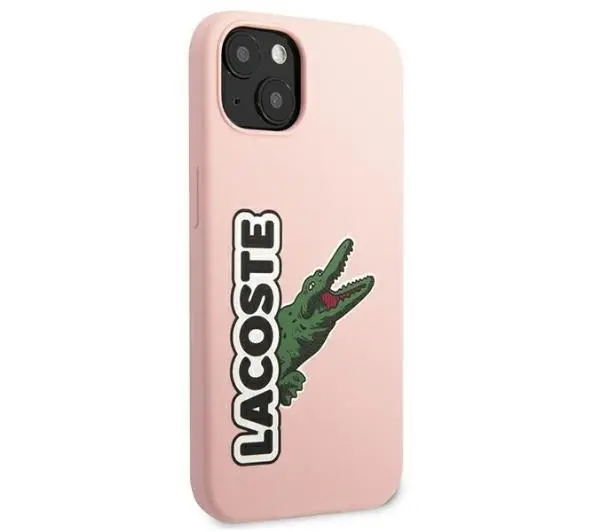 Lacoste Silicone Head Crocodile do iPhone 13 Różowy