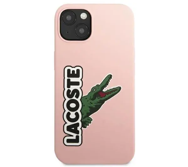 Lacoste Silicone Head Crocodile do iPhone 13 Różowy
