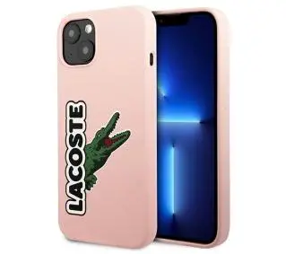 Lacoste Silicone Head Crocodile do iPhone 13 Różowy