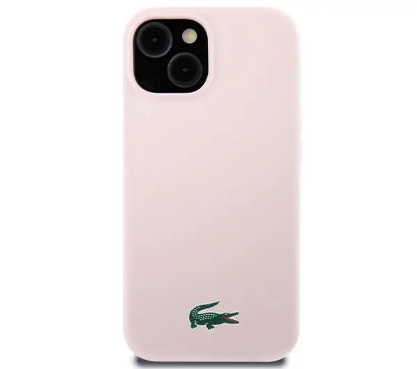 Lacoste Silicone MagSafe do iPhone 15 Różowy