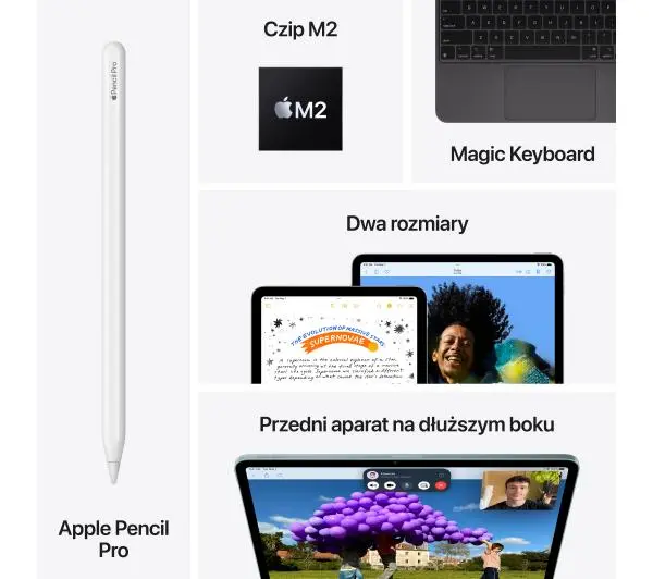 Apple iPad Air 6 gen 2024 13" 8/1TB Wi-Fi Cellular 5G Gwiezdna Szarość - Kup na Raty - RRSO 0%