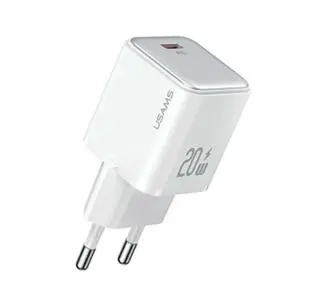 USAMS CC183TC02 1x USB-C P PD3.0 Fast Charging X-ron Series Biały