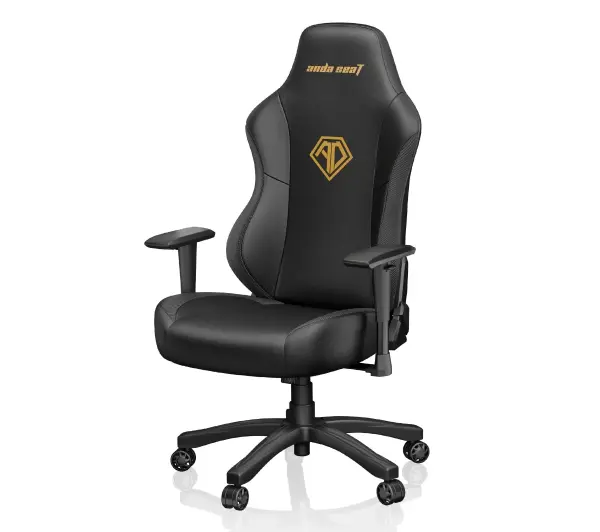 Anda Seat Phantom 3 L Gamingowy do 120kg Skóra ECO Czarno-złoty - Kup na Raty - RRSO 0%
