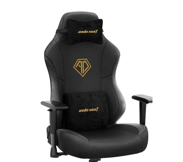 Anda Seat Phantom 3 L Gamingowy do 120kg Skóra ECO Czarno-złoty - Kup na Raty - RRSO 0%
