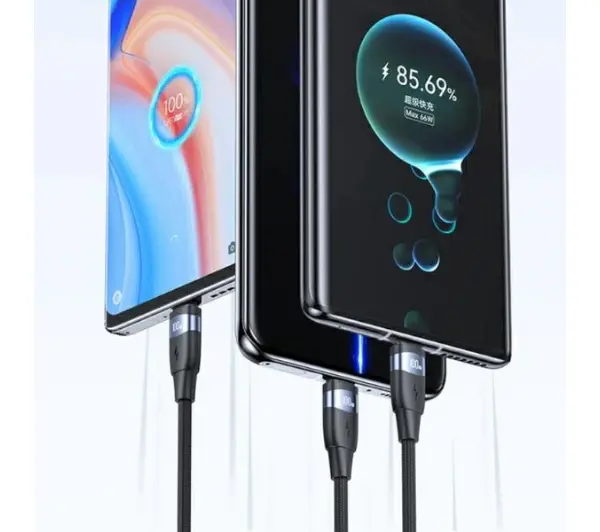 USAMS SJ632USB01 USB-C do USB-C 1,2m Czarny