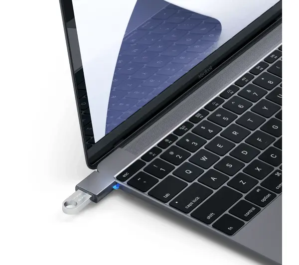 Satechi ST-TCUAM Aluminum USB-C do USB-A 3.0 Space Grey