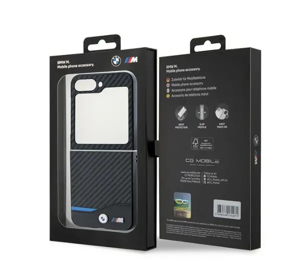 BMW Carbon Blue Line do Z FLIP 6 Czarny