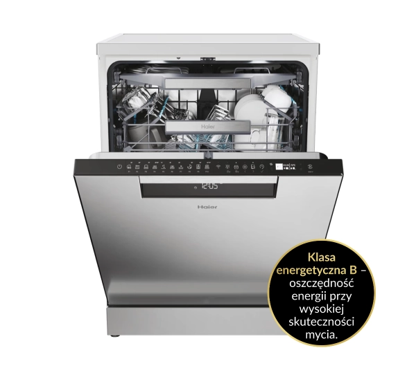 Haier I-Pro Shine Seria 5 XF 6B2M3PX 59,7cm Funkcje AI Automatyczne otwieranie drzwi Szuflada na sztućce  - TRZECI -55%, ALBO 5-TY ZA 1ZŁ - Kup na Raty - RRSO 0%