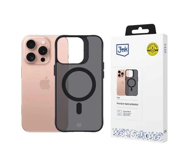 3mk Smoke MagCase do iPhone 16 Pro Czarny