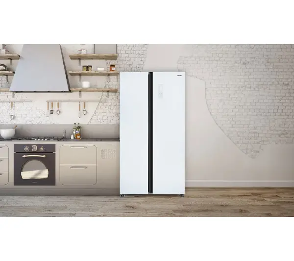 MPM SBS MPM-427-SBS-05/NL Pełny No Frost 177cm Komora świeżości Białe szkło - Kup na Raty - RRSO 0%