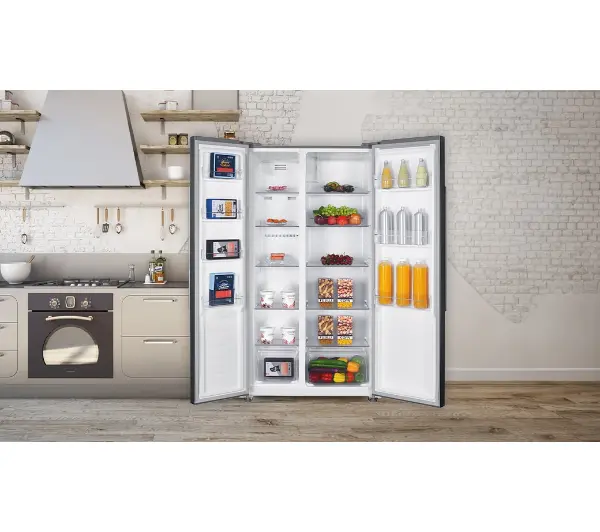 MPM SBS MPM-427-SBS-05/NL Pełny No Frost 177cm Komora świeżości Białe szkło - Kup na Raty - RRSO 0%