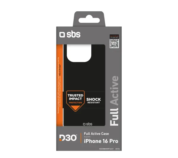 SBS D3O do iPhone 16 Pro Czarny