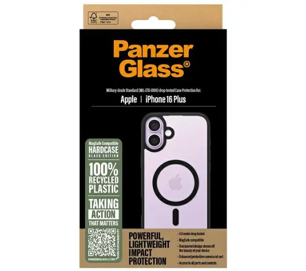 PanzerGlass HardCase MagSafe do iPhone 16 Plus Czarny