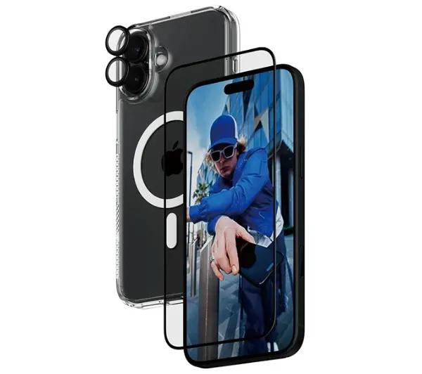 PanzerGlass Bundle 3w1 do iPhone 16 Plus