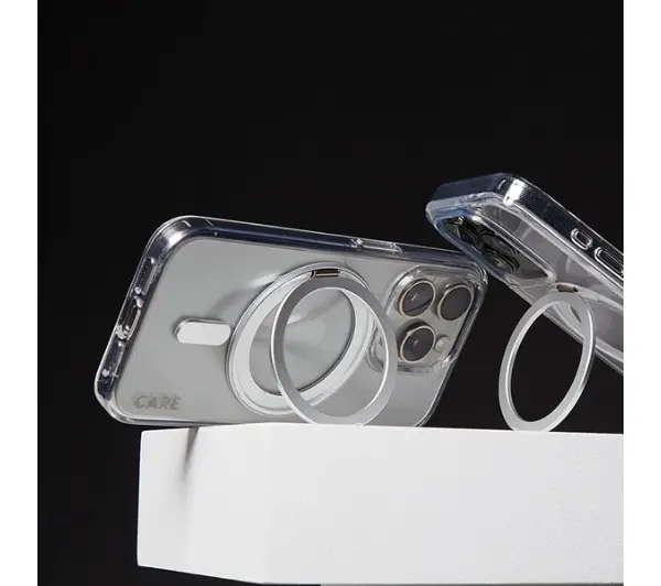 PanzerGlass Kickstand Case MagSafe do iPhone 16 Srebrny
