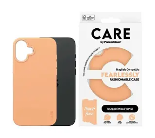 PanzerGlass Fashion Case MagSafe do iPhone 16 Plus Brzoskwiniowy