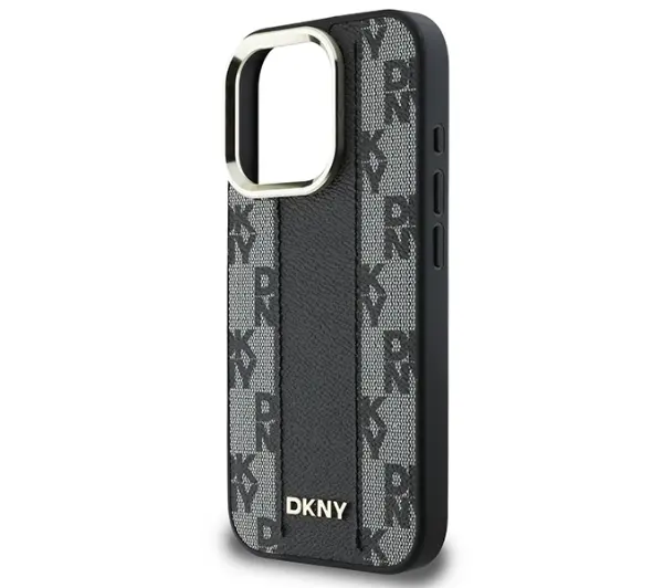 DKNY Checkered Pattern MagSafe do iPhone 16 Pro Max Czarny