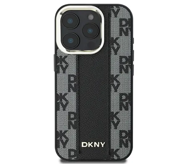DKNY Checkered Pattern MagSafe do iPhone 16 Pro Max Czarny