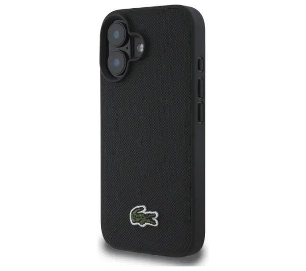 Lacoste Iconic Petit Pique MagSafe do iPhone 16 Plus Czarny