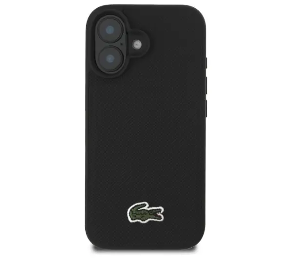 Lacoste Iconic Petit Pique MagSafe do iPhone 16 Plus Czarny
