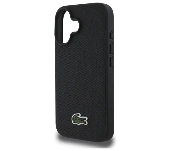 Lacoste Iconic Petit Pique MagSafe do iPhone 16 Plus Czarny