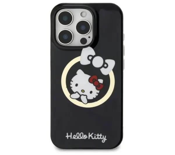 Hello Kitty IML Fun bow MagSafe do iPhone 16 Pro Max Czarny