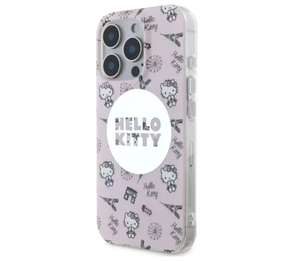 Hello Kitty IML All Over Paris MagSafe do iPhone 16 Pro Max Różowy