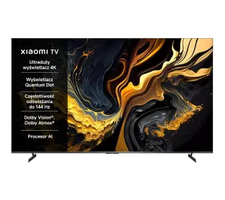 Xiaomi TV Max 100 2025 (L100MA-MAXEU) 100" QLED 4K 144Hz Google TV Dolby Vision Dolby Atmos HDMI 2.1 DVB-T2 - Kup na Raty - RRSO 0%