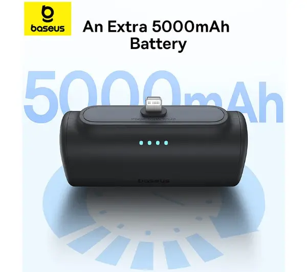 Baseus Compact IP 5000mAh 20W Lightning Biały
