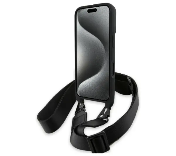 BMW M Edition Carbon Stripe & Strap do iPhone 16 Czarny