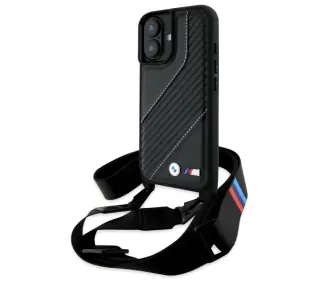 BMW M Edition Carbon Stripe & Strap do iPhone 16 Czarny