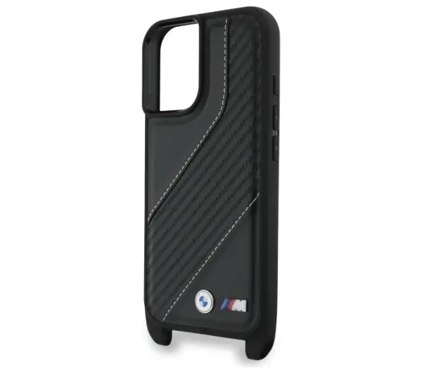 BMW M Edition Carbon Stripe & Strap do iPhone 16 Czarny
