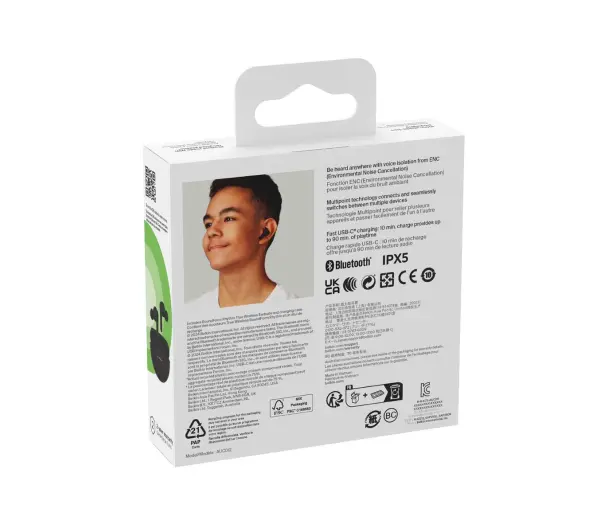Belkin SoundForm Rhythm Dokanałowe Bluetooth 5.3 Czarny