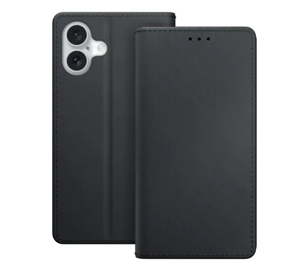 3mk Wallet Case do iPhone 16 Czarny
