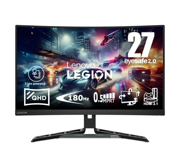 Lenovo Legion R27qc-30 (67C6GAC2EU)  27" 2K VA 180Hz 0,5ms MPRT Zakrzywiony Gamingowy