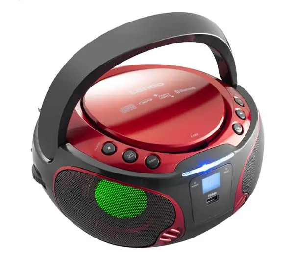 Lenco SCD-550 Bluetooth Czerwony - Kup na Raty - RRSO 0%